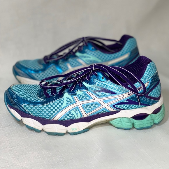 ASICS Sneakers Women's 7 Gel Flux 2 T568Q Running Shoes Blue Athletic Exercise - Picture 5 of 11